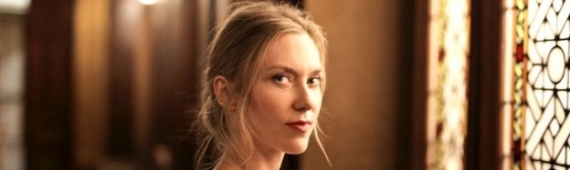 Woman’s side profile after rhinoplasty (model)